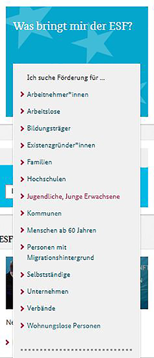 Suche einer Förderung
